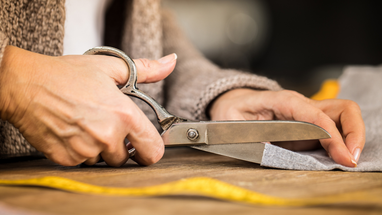 scissors in hand