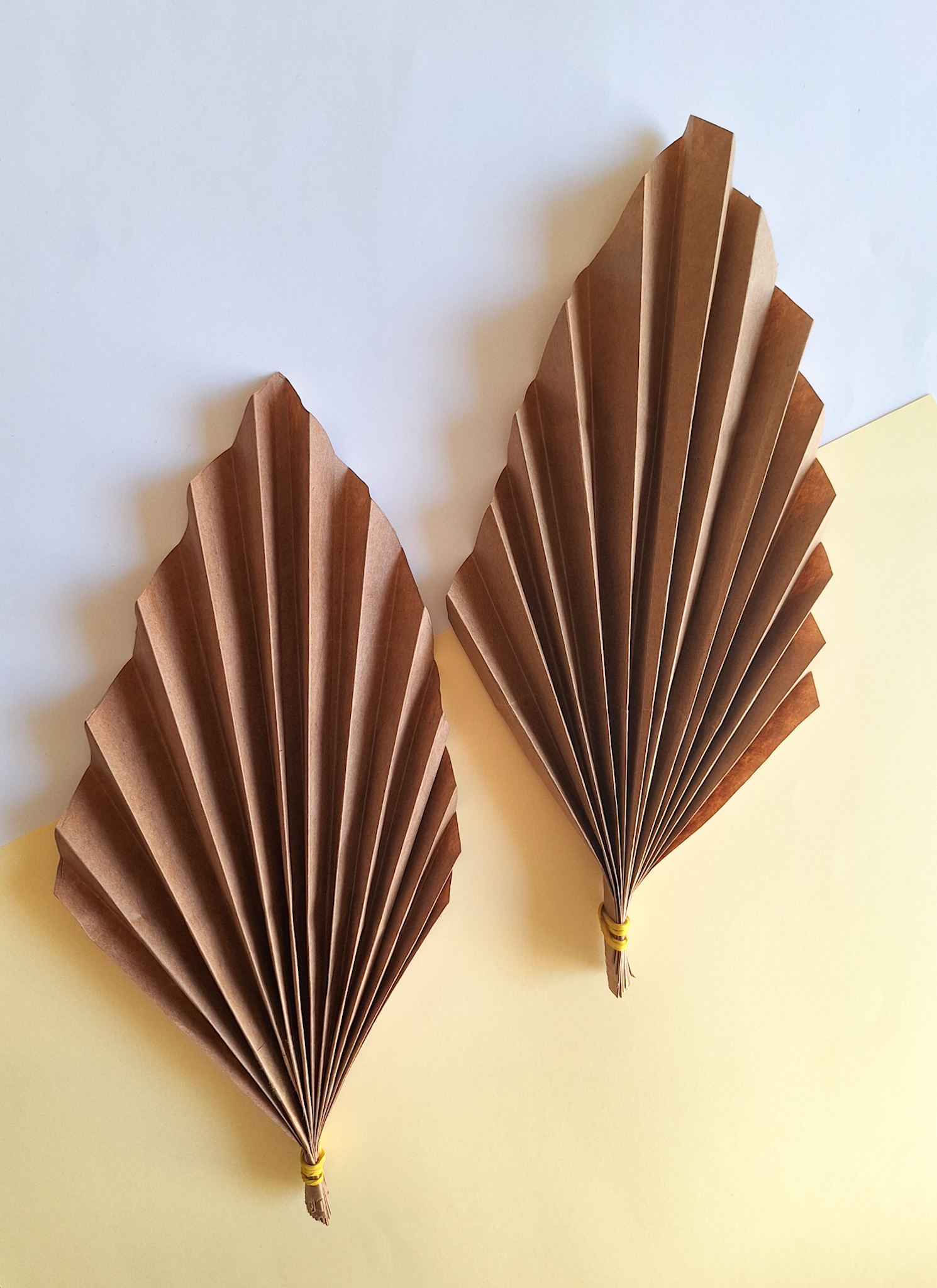 DIY Paper Leaves Made from Brown Paper Bags