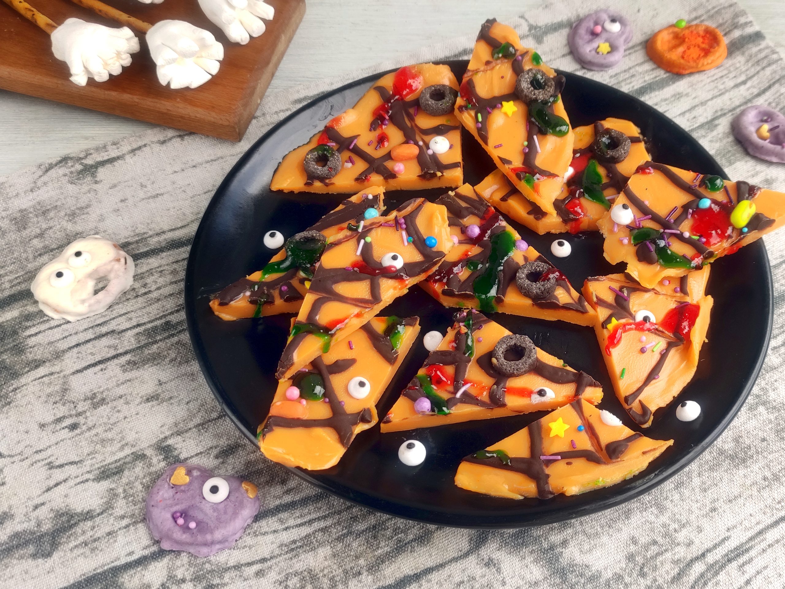 White Chocolate Halloween Bark Recipe