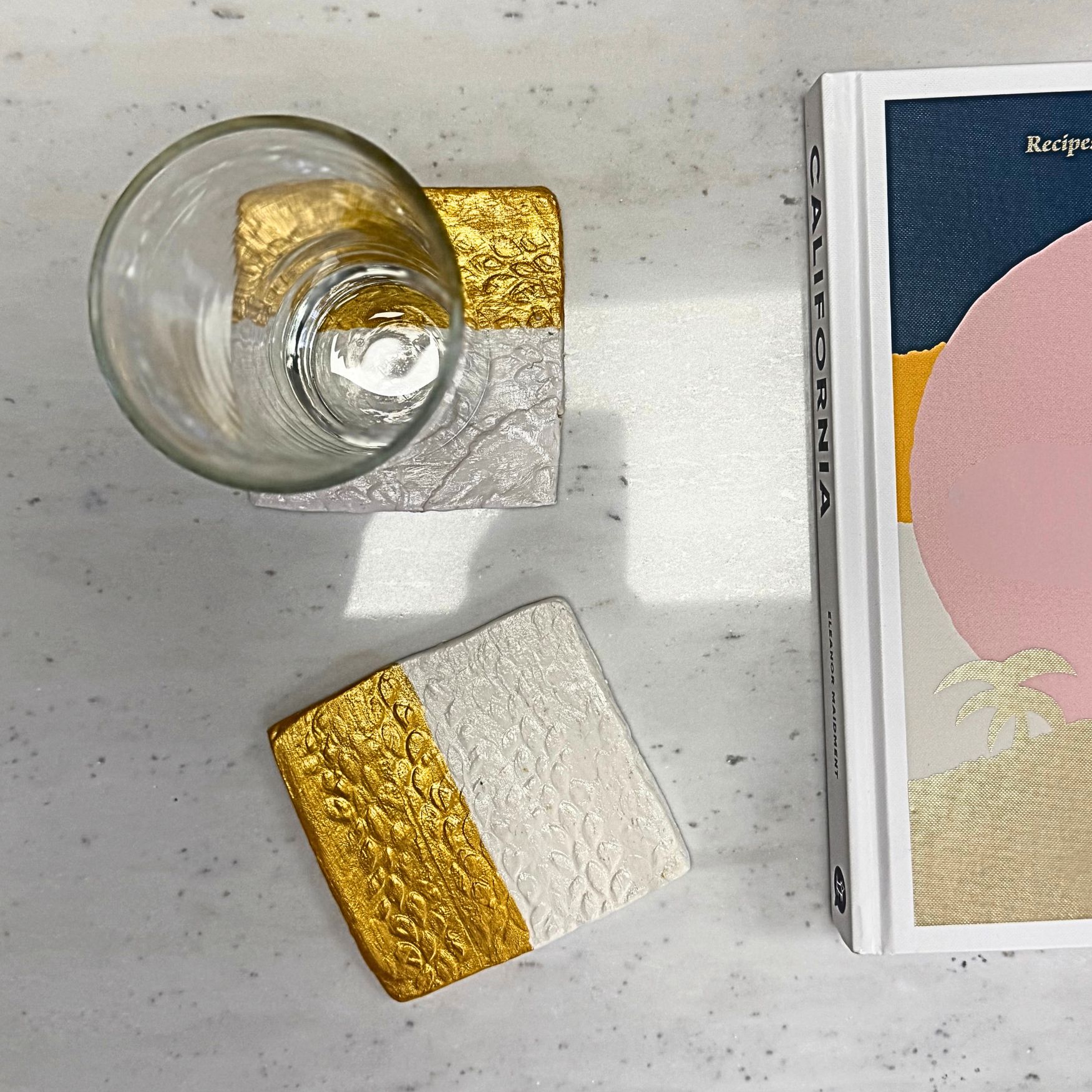 Air Dry Clay Square Coasters
