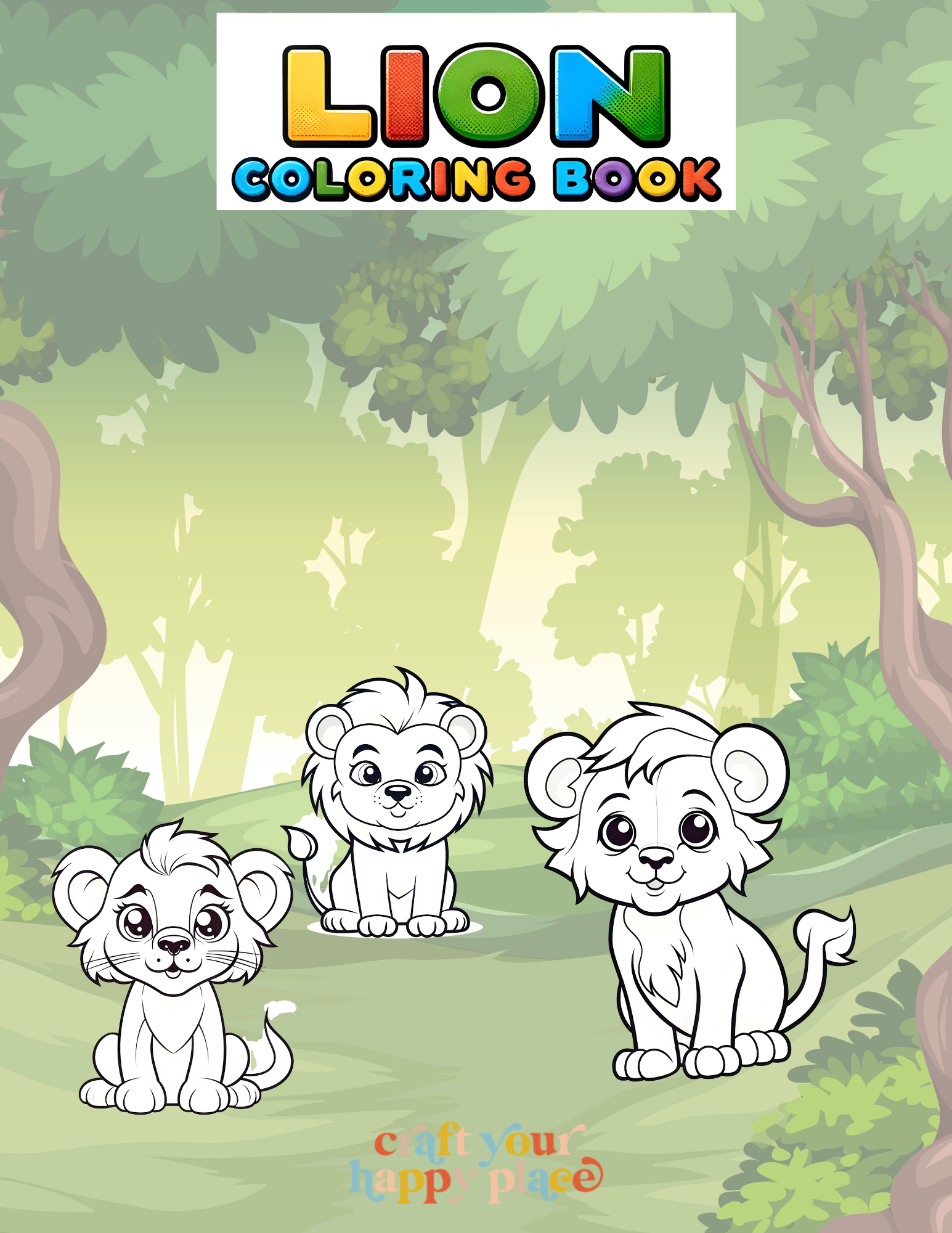 Lion Coloring Pages (20 Page Free Printable)