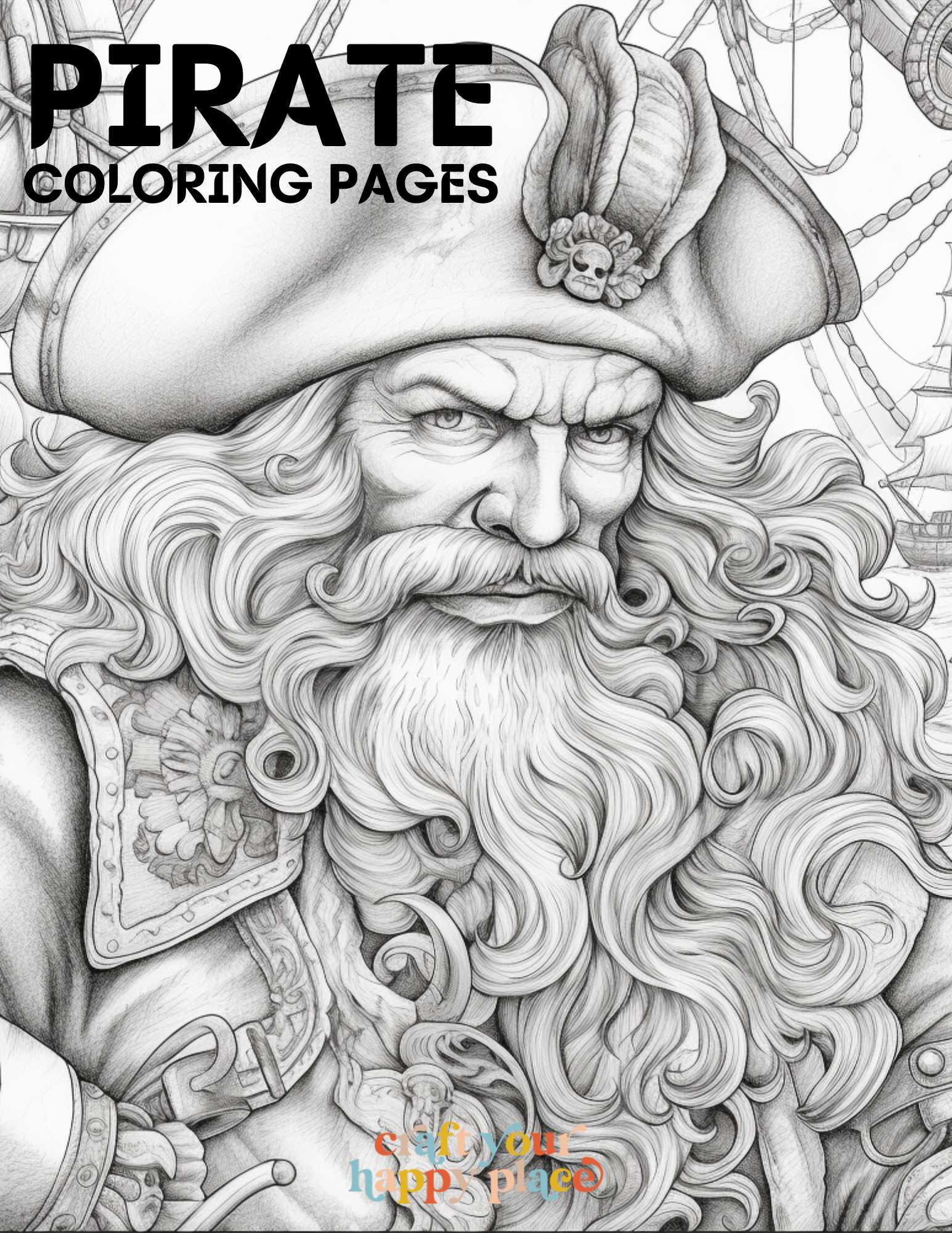 Pirate Coloring Book (31 Page Free Printable)