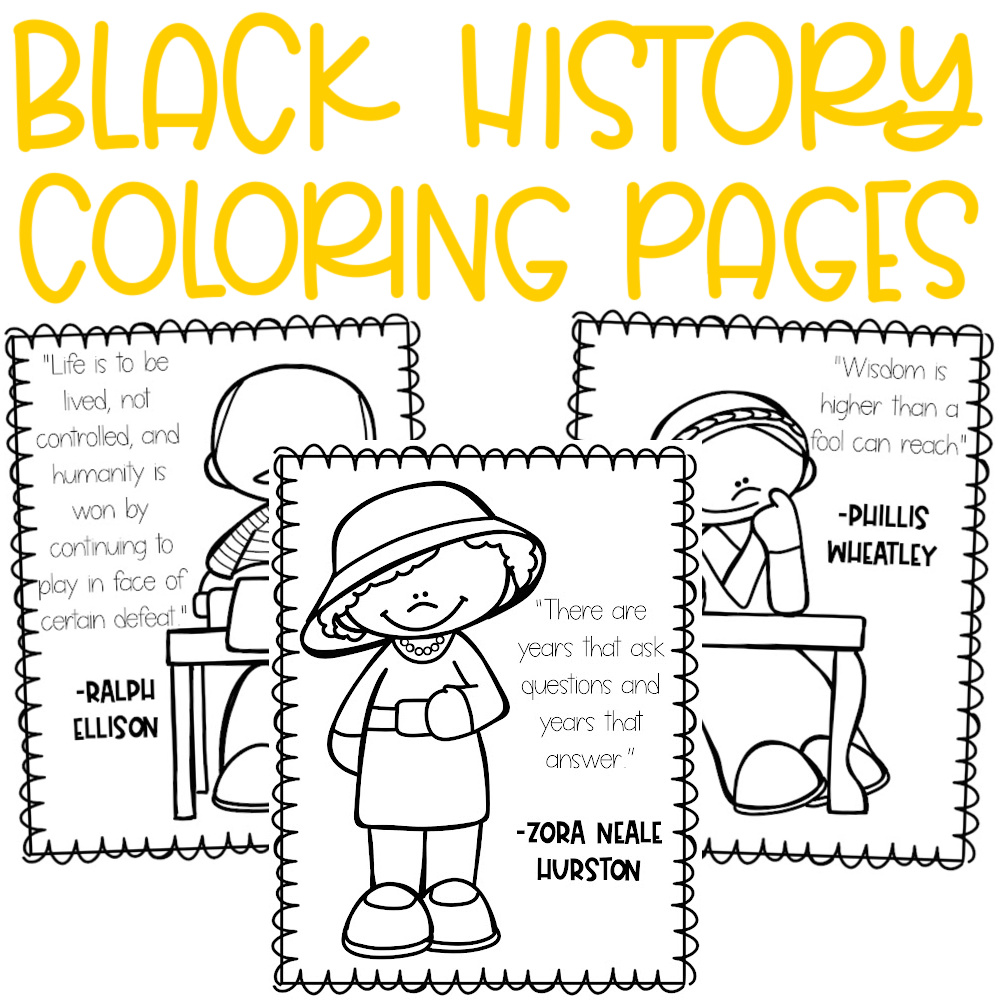 Black History Coloring Pages – 14 Page Free Printable