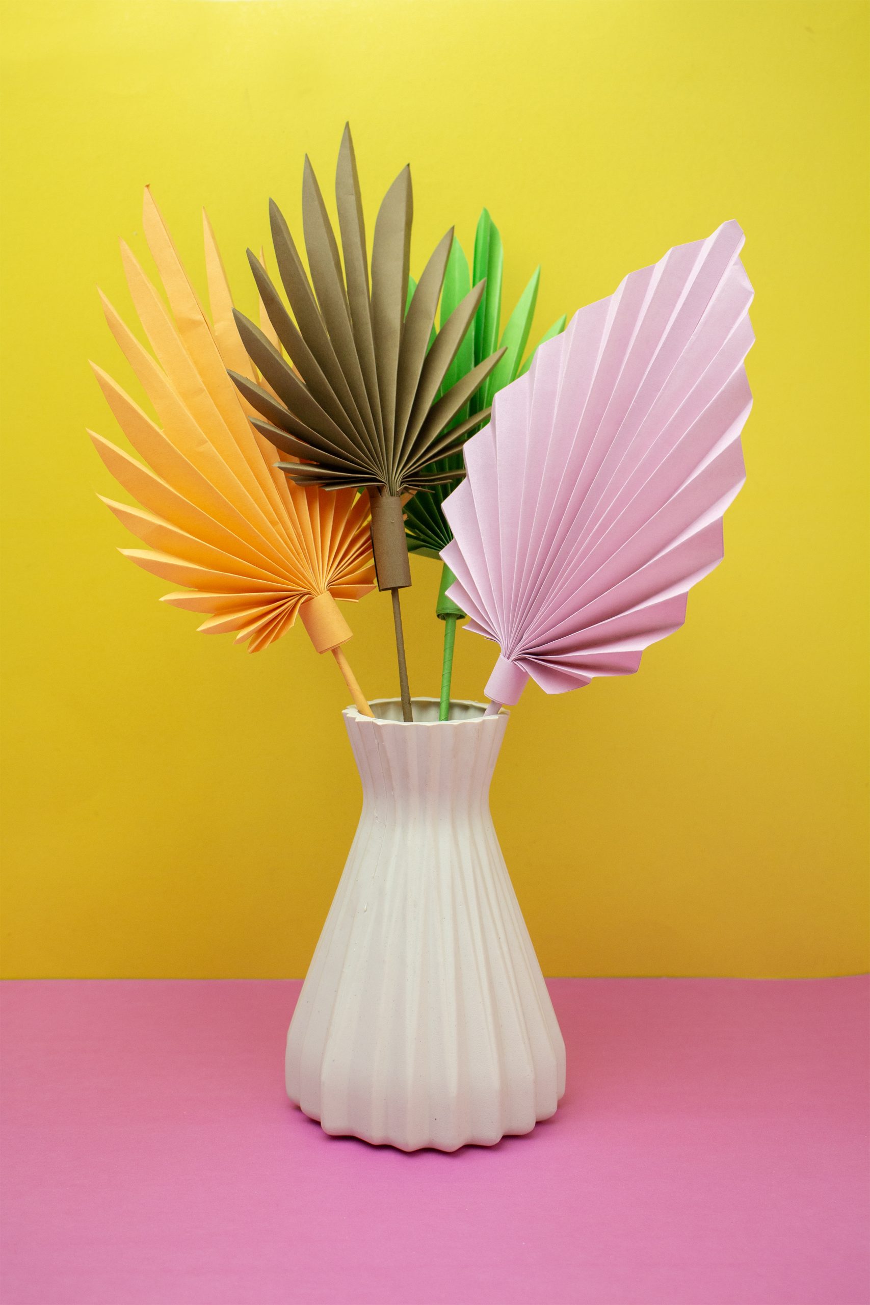 DIY Paper Palm Leaves